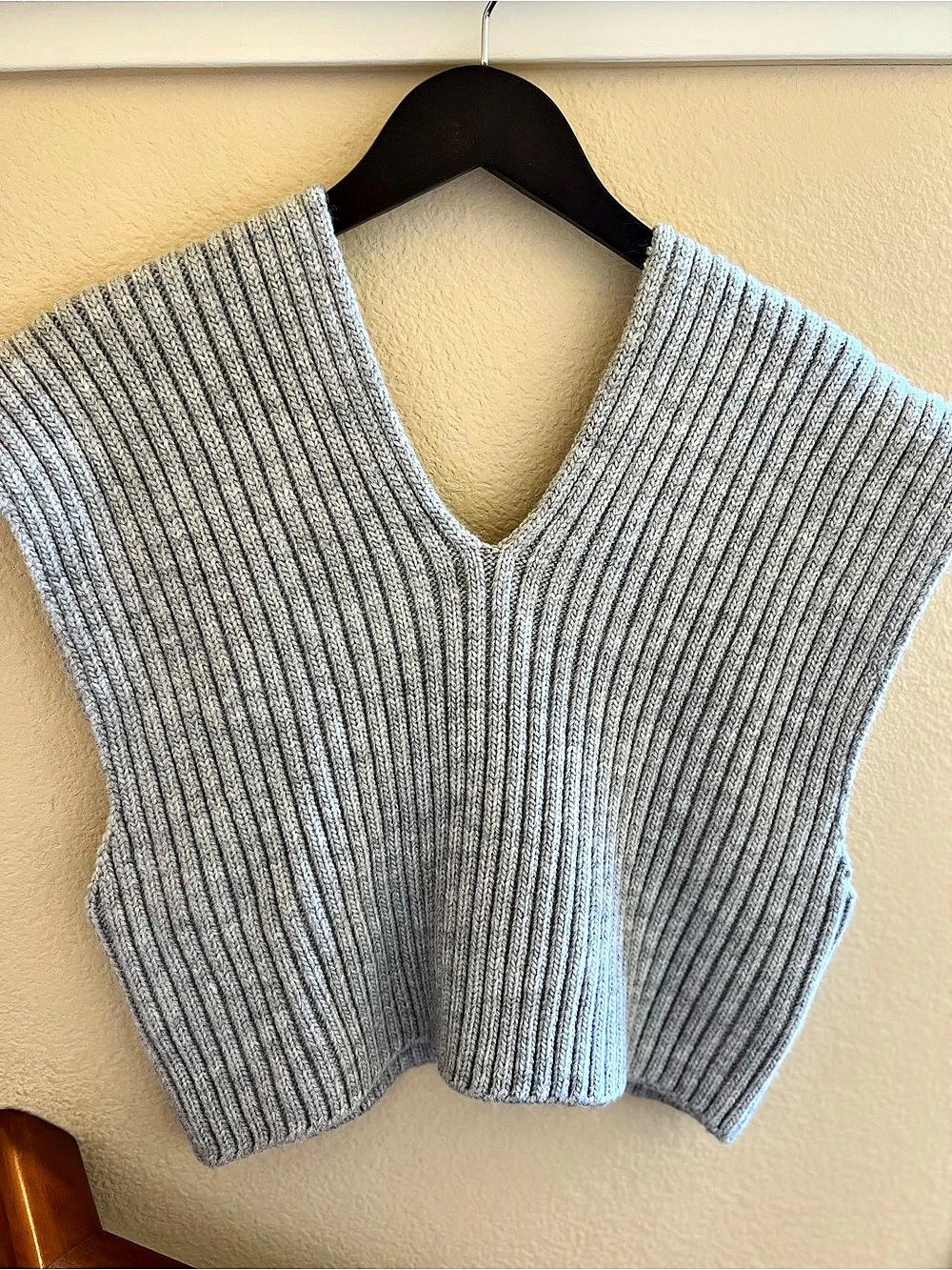 Pilcro by Anthropologie Light Academia/Preppy Ribbed Sweater Vest Size XS